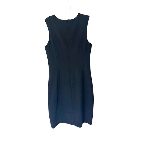 MM. Lafleur Black Basic Career Office Work Sleeveless Ponte Sheath Dress Size 8 - Picture 7 of 9